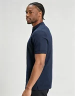 Retro Textured Henley Collar Knit Polo, Solid Slim Fit Short Sleeve Premium Pullover for Men - Image 23