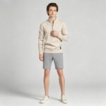 Men's Solid Quarter Zip Mock Neck Knit Sweater Soft Warm Business Casual Layering Pullover - Image 22