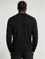 Men's Front Diamond Cable Knit Crew Neck Raglan Sleeve Sweater Soft Breathable Fall Winter Casual Layering Pullover - Image 9