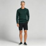 Men's Front Diamond Cable Knit Crew Neck Raglan Sleeve Sweater Soft Breathable Fall Winter Casual Layering Pullover - Image 10