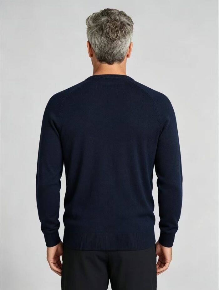 Men's Front Diamond Cable Knit Crew Neck Raglan Sleeve Sweater Soft Breathable Fall Winter Casual Layering Pullover - Image 16