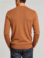 Men's Front Diamond Cable Knit Crew Neck Raglan Sleeve Sweater Soft Breathable Fall Winter Casual Layering Pullover - Image 23