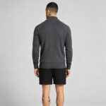 Men's Full Zip Stand Collar Diamond Textured Knit Cardigan Raglan Sleeve Warm Business Casual Knit Jacket - Image 21