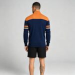 Men's Soft Stretch Color Block Zip Knit Cardigan Multi Occasion Breathable Daily Travel Lightweight Outer Sweater - Image 7