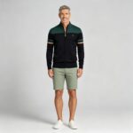 Men's Soft Stretch Color Block Zip Knit Cardigan Multi Occasion Breathable Daily Travel Lightweight Outer Sweater - Image 14