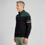 Men's Soft Stretch Color Block Zip Knit Cardigan Multi Occasion Breathable Daily Travel Lightweight Outer Sweater - Image 16