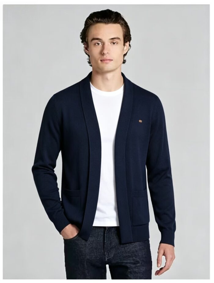 Men's Open Front Pocket Knit Cardigan - Image 10
