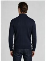Men's Vertical Rib Quarter Zip Knit Sweater - Image 15