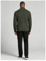 Men's Waffle Knit Stand Collar Cardigan - Image 13