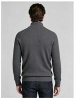 Men's Waffle Knit Stand Collar Cardigan - Image 17