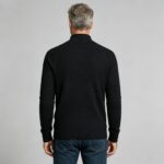 Men's Waffle Knit Stand Collar Cardigan - Image 21