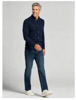 Men's Waffle Knit Stand Collar Cardigan - Image 23