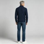 Men's Waffle Knit Stand Collar Cardigan - Image 25