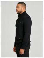 Men's Stand Collar Pocket Knit Cardigan - Image 21