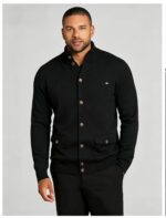 Men's Stand Collar Pocket Knit Cardigan - Image 18
