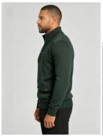 Men's Stand Collar Pocket Knit Cardigan - Image 16