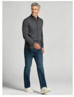Men's Stand Collar Pocket Knit Cardigan - Image 12