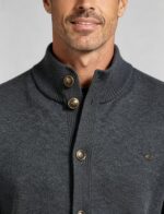 Men's Stand Collar Pocket Knit Cardigan - Image 11