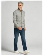 Men's Stand Collar Pocket Knit Cardigan - Image 2
