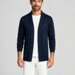 Men's Stretch Breathable Open Knit Cardigan Multi Occasion Daily Travel Adjustable Warmth Pocket Light Outer Top