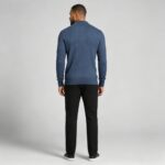 Men’s Henley Vertical‑Rib Long‑Sleeve Pullover Knit Sweater Product Description - Image 15