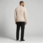 Men’s Henley Vertical‑Rib Long‑Sleeve Pullover Knit Sweater Product Description - Image 19