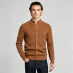 Men's Full Vertical Ribbed Henley Collar Long Sleeve Knit Sweater Soft Slim Fit Fall Winter Casual Layering Pullover - Image 2