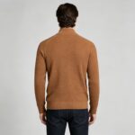 Men's Full Vertical Ribbed Henley Collar Long Sleeve Knit Sweater Soft Slim Fit Fall Winter Casual Layering Pullover - Image 3
