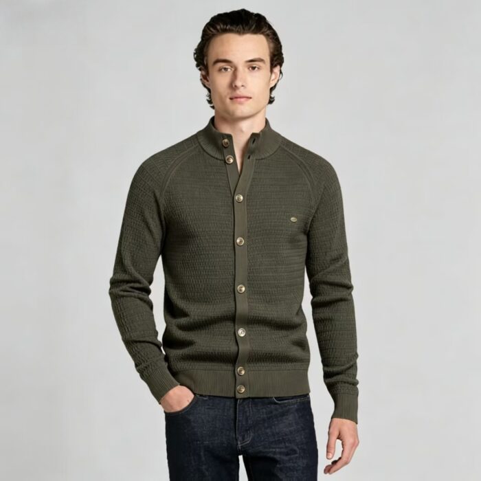 Men's Full Vertical Ribbed Henley Collar Long Sleeve Knit Sweater Soft Slim Fit Fall Winter Casual Layering Pullover - Image 6
