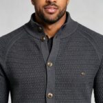 Men's Full Vertical Ribbed Henley Collar Long Sleeve Knit Sweater Soft Slim Fit Fall Winter Casual Layering Pullover - Image 13