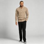 Men's Full Vertical Ribbed Henley Collar Long Sleeve Knit Sweater Soft Slim Fit Fall Winter Casual Layering Pullover - Image 14