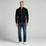 Men's Full Vertical Ribbed Henley Collar Long Sleeve Knit Sweater Soft Slim Fit Fall Winter Casual Layering Pullover - Image 18