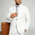 Men's Notch Lapel Single Button Business Wedding Blazer Daily Formal Sport Coat Jacket
