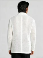 Men's Lightweight Unstructured Blazer Business Casual Daily Sport Coat Jacket - Image 4
