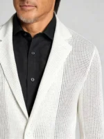 Men's Lightweight Unstructured Blazer Business Casual Daily Sport Coat Jacket - Image 3