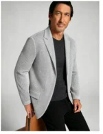 Men's Lightweight Unstructured Blazer Business Casual Daily Sport Coat Jacket - Image 6